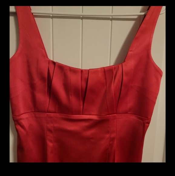 Calvin Klein Red Cocktail Dress Size 6 - Picture 4 of 6